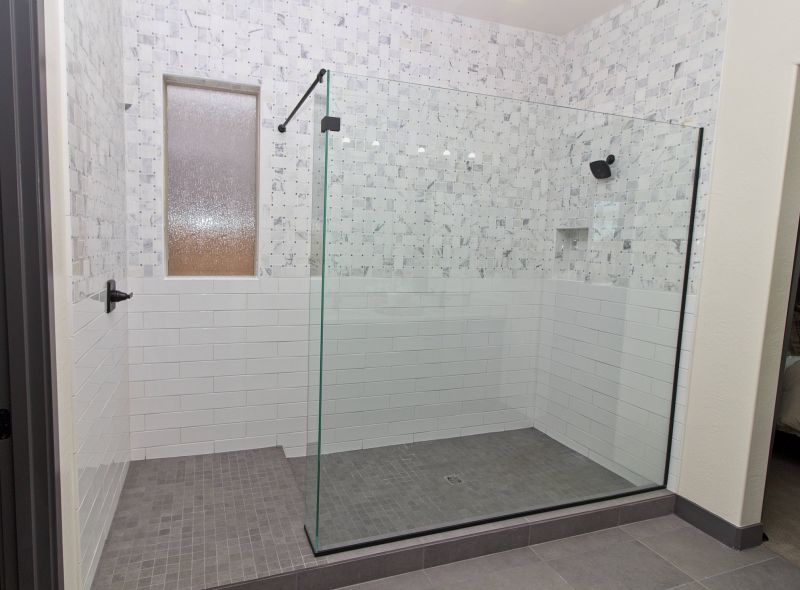 Large-Format Tiles in Shower Area